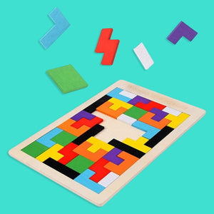 Wudly 5mm Wooden Russian Block Puzzle - Wooden Puzzles
