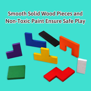 Wudly 5mm Wooden Russian Block Puzzle - Wooden Puzzles