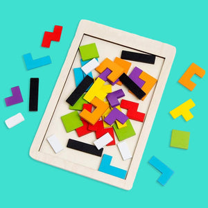 Wudly 5mm Wooden Russian Block Puzzle - Wooden Puzzles