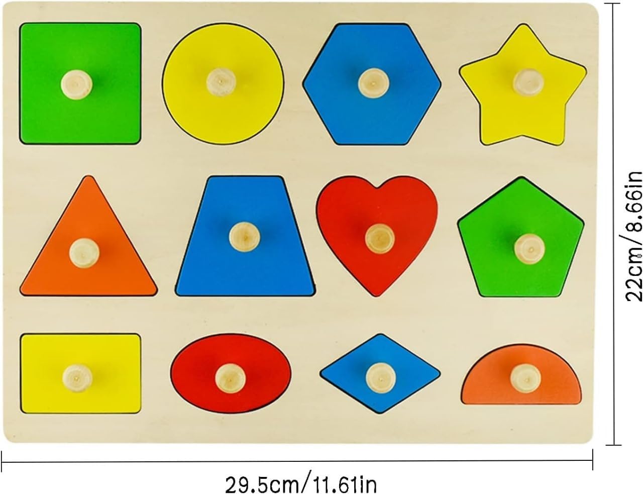 Wudly Advanced Shapes Puzzle - Learning Toy | The Mom Store - Wooden ...