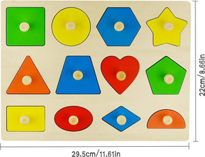 Wudly Advanced Shapes Puzzle - Learning Toy | The Mom Store - Wooden Puzzles