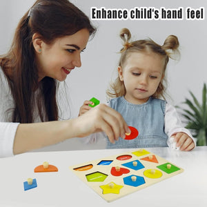 Wudly Advanced Shapes Puzzle - Learning Toy | The Mom Store - Wooden Puzzles