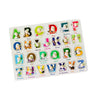 Wudly - Alphabet Knob Puzzle - Puzzles