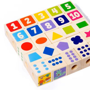 Wudly Bead Lacing & Block Set - Learning Toy | The Mom Store - Activity