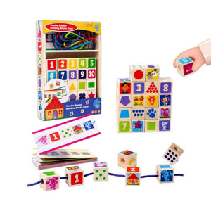 Wudly Bead Lacing & Block Set - Learning Toy | The Mom Store - Activity