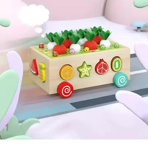 Wudly Carrot Harvest Cart - Shape Sorter - 