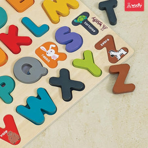 Wudly Chunky Alphabet Board - Learning and Educational Toys