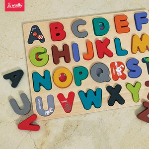 Wudly Chunky Alphabet Board - Learning and Educational Toys