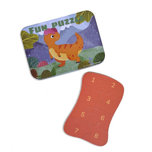 Wudly Dinosaur Puzzle Set - Progressive Learning Toy | The Mom Store - Wooden Puzzles