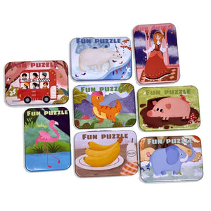 Wudly Farm Animals Puzzle Set - Learning Toy | The Mom Store - Wooden Puzzles