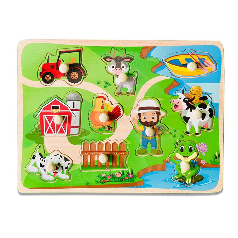 Wudly Farm Theme Puzzle Board - Fun Learning Toy | The Mom Store ...
