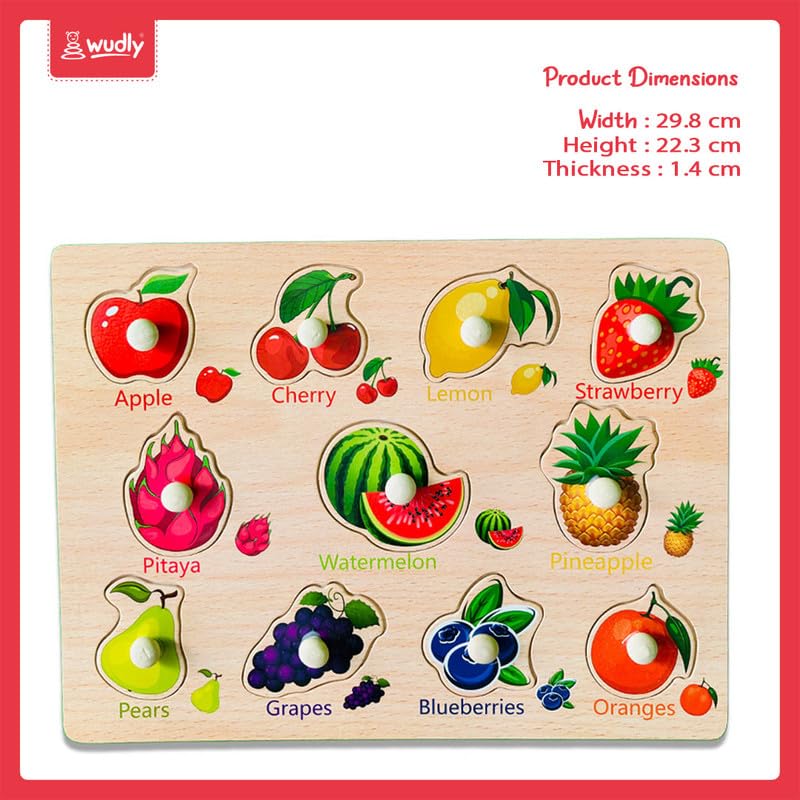 Wudly - Fruit Knob Puzzle - Puzzles