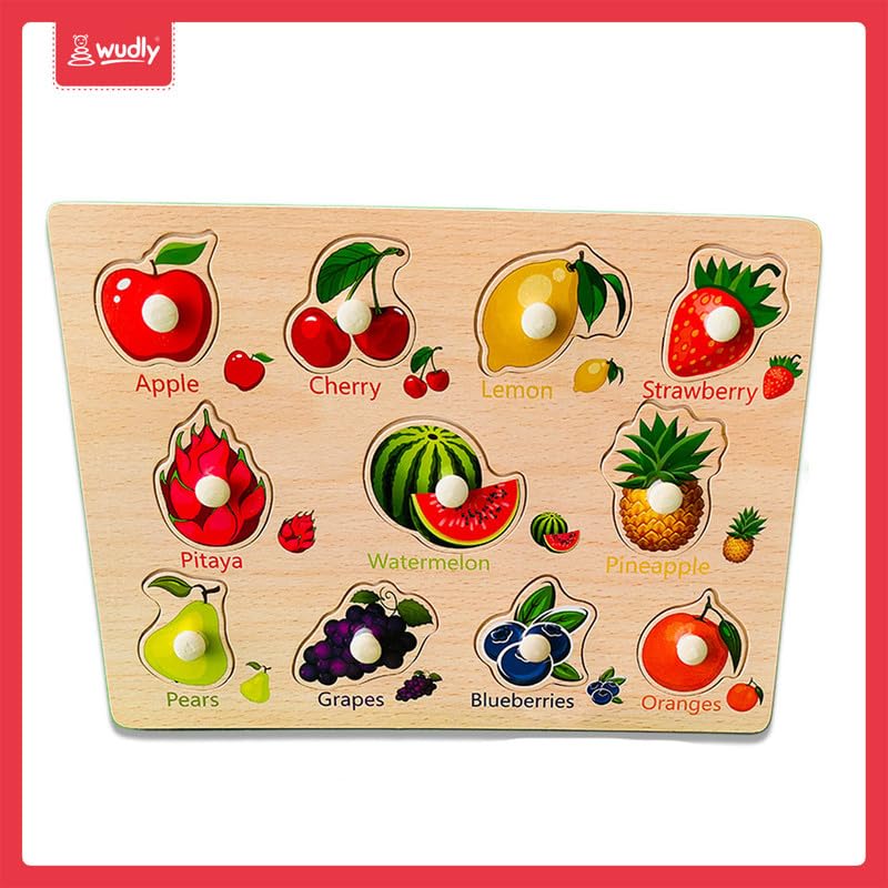Wudly - Fruit Knob Puzzle - Puzzles