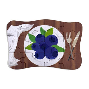 Wudly Fruits & Vegetables Puzzle Set - Learning Toy | The Mom Store - Wooden Puzzles