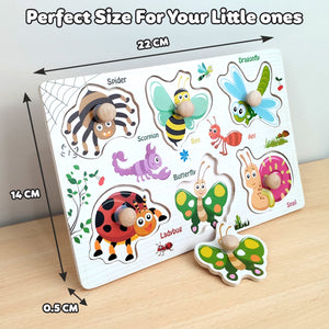 Wudly Insect Puzzle Board - Fun Learning Toy | The Mom Store - Wooden Puzzles