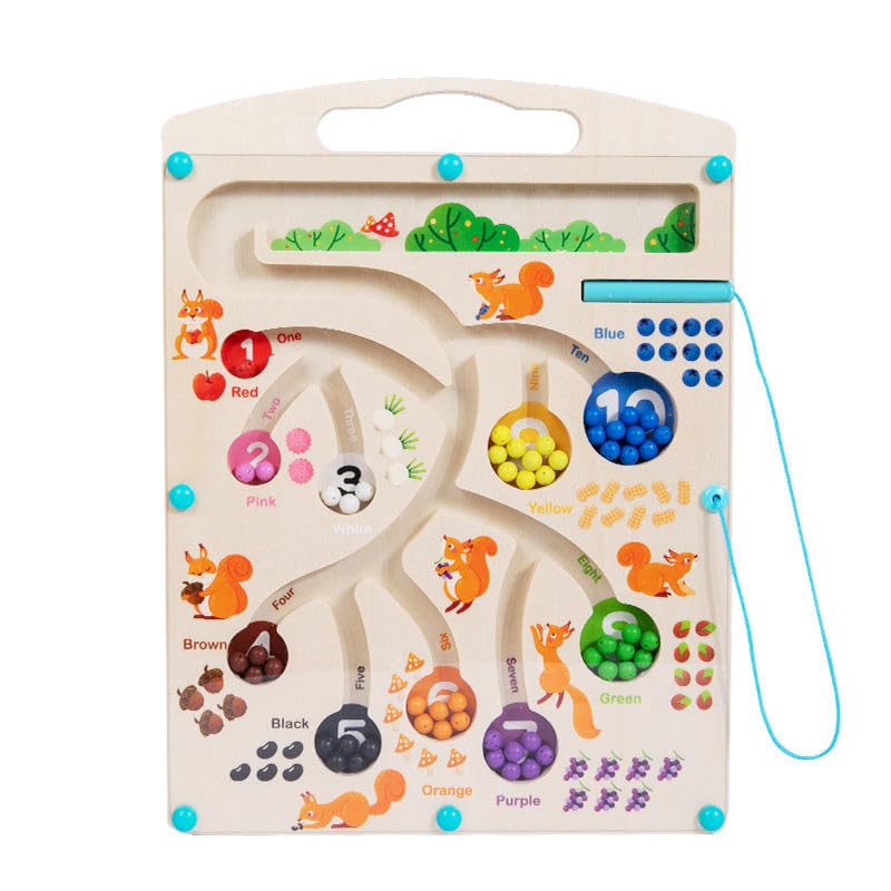 Wudly - Magnetic Squirrel Feeding - Learning Toy