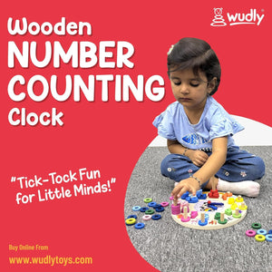 Wudly - Number Counting Clock - Learning and Educational Toys