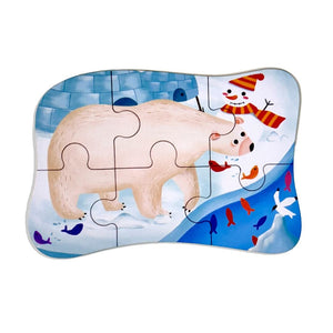 Wudly Polar Animals Puzzle Set - Learning Toy | The Mom Store - Wooden Puzzles