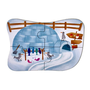 Wudly Polar Animals Puzzle Set - Learning Toy | The Mom Store - Wooden Puzzles