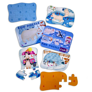 Wudly Polar Animals Puzzle Set - Learning Toy | The Mom Store - Wooden Puzzles