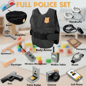 Wudly - Police Play Set - Pretend & Play Toys