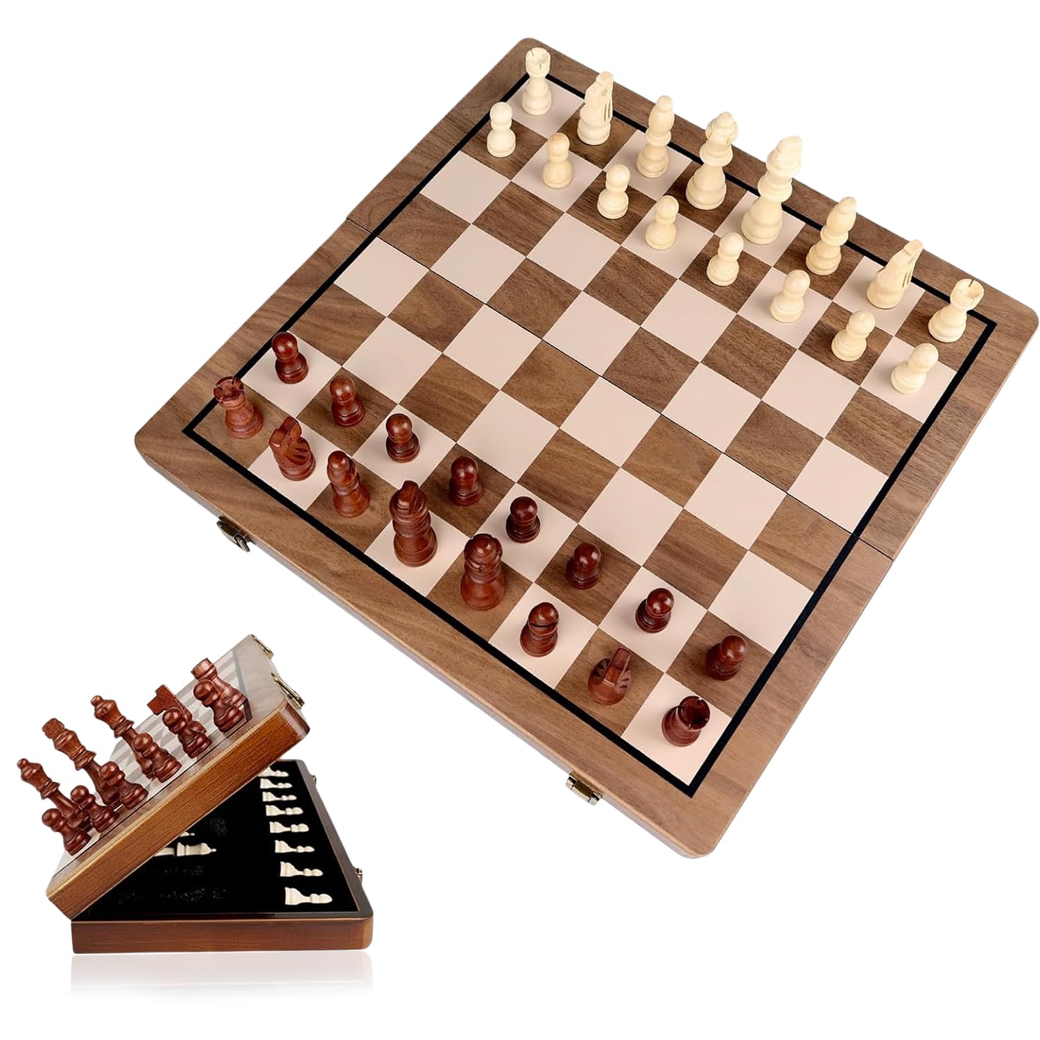 Wudly - Small Chess For Kids and Adults - Board Games