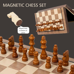 Wudly - Small Chess For Kids and Adults - Board Games