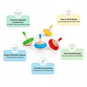 Wudly Spinning Top Toy Set - Classic Fun Toy | The Mom Store - Activity