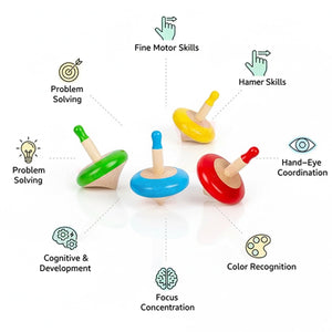Wudly Spinning Top Toy Set - Classic Fun Toy | The Mom Store - Activity