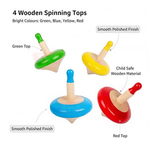 Wudly Spinning Top Toy Set - Classic Fun Toy | The Mom Store - Activity