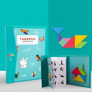 Wudly Tangram Puzzle Book - Brain Teaser Game | The Mom Store - Activity