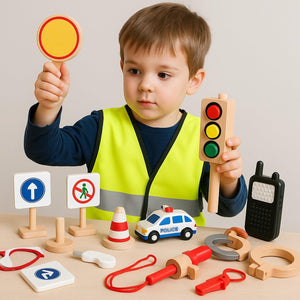 Wudly - Traffic Police Set - Pretend Play