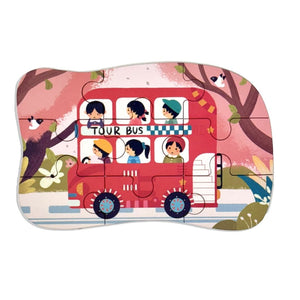 Wudly Vehicle Puzzle Set - Progressive Learning Toy | The Mom Store - Wooden Puzzles
