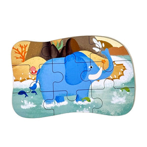Wudly Wild Animals Puzzle Set - Learning Toy | The Mom Store - Wooden Puzzles