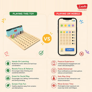 Wudly Wooden Crack Code Educational Game - Educational Toys