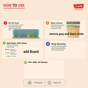 Wudly Wooden Crack Code Educational Game - Educational Toys