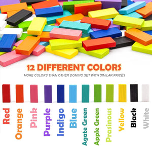 Wudly Wooden Domino Blocks Set - STEM Learning Toy | The Mom Store - Wooden Block Toys