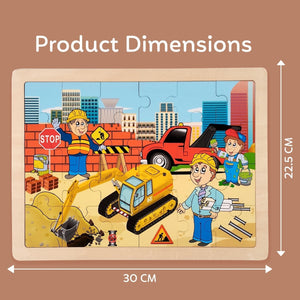 Wudly Wooden Jigsaw Puzzle - BUILDING CONSTRUCTION - Wooden Puzzles