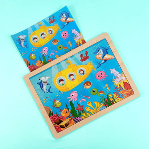 Wudly Wooden Jigsaw Puzzle - UNDERWATER WORLD - Wooden Puzzles