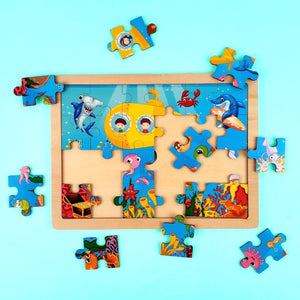 Wudly Wooden Jigsaw Puzzle - UNDERWATER WORLD - Wooden Puzzles