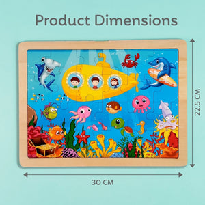 Wudly Wooden Jigsaw Puzzle - UNDERWATER WORLD - Wooden Puzzles