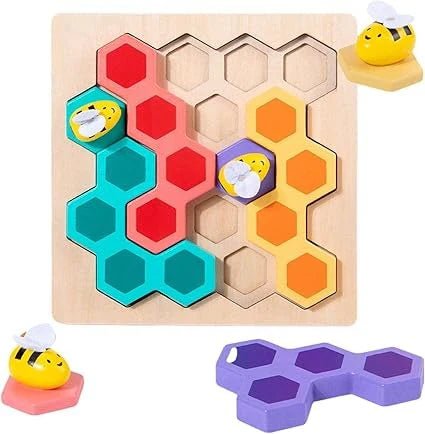 Wudly - Wooden Puzzle Bee Game - CR - 1331