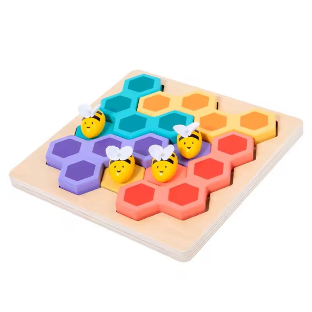Wudly - Wooden Puzzle Bee Game - CR - 1331