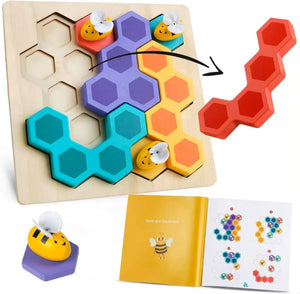Wudly - Wooden Puzzle Bee Game - CR - 1331