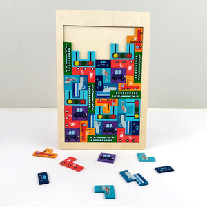 Wudly Wooden Vehicle Puzzle Board - Wooden Puzzles