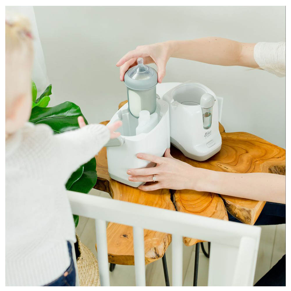 The First Years Sterilizer Night & Day Bottle Warmer (Birth To 36 Months) White & Grey