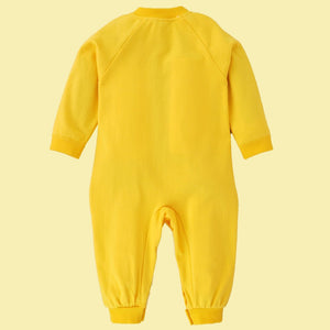 Yellow Baby Tiger Paws full sleeves jumpsuit style Romper for Tiny Toddlers - 6 - 12 Months Kids Clothing
