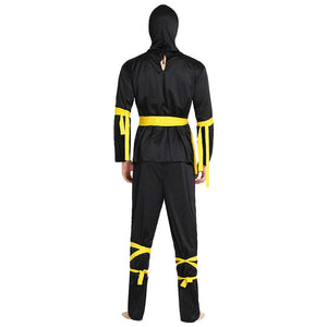 Yellow Dragon Ninja Adults Halloween Costume Fancy Dress Up - M Halloween