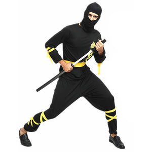 Yellow Dragon Ninja Adults Halloween Costume Fancy Dress Up - M Halloween