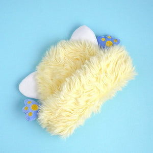 Yellow Furry Monster 3d style Winter Cap/Beanie for Kids - Winter Wear